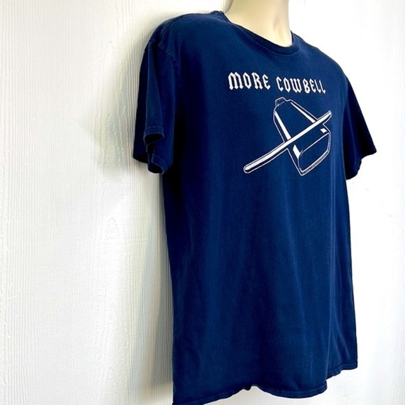 Delta - More Cowbell Navy Graphic Short Sleeve T Shirt Size Large - Picture 4 of 9